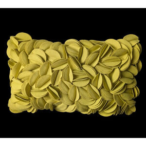 PAD Home Design Germany Chartreuse Yellow 3D Modern Decorative Throw Pillow